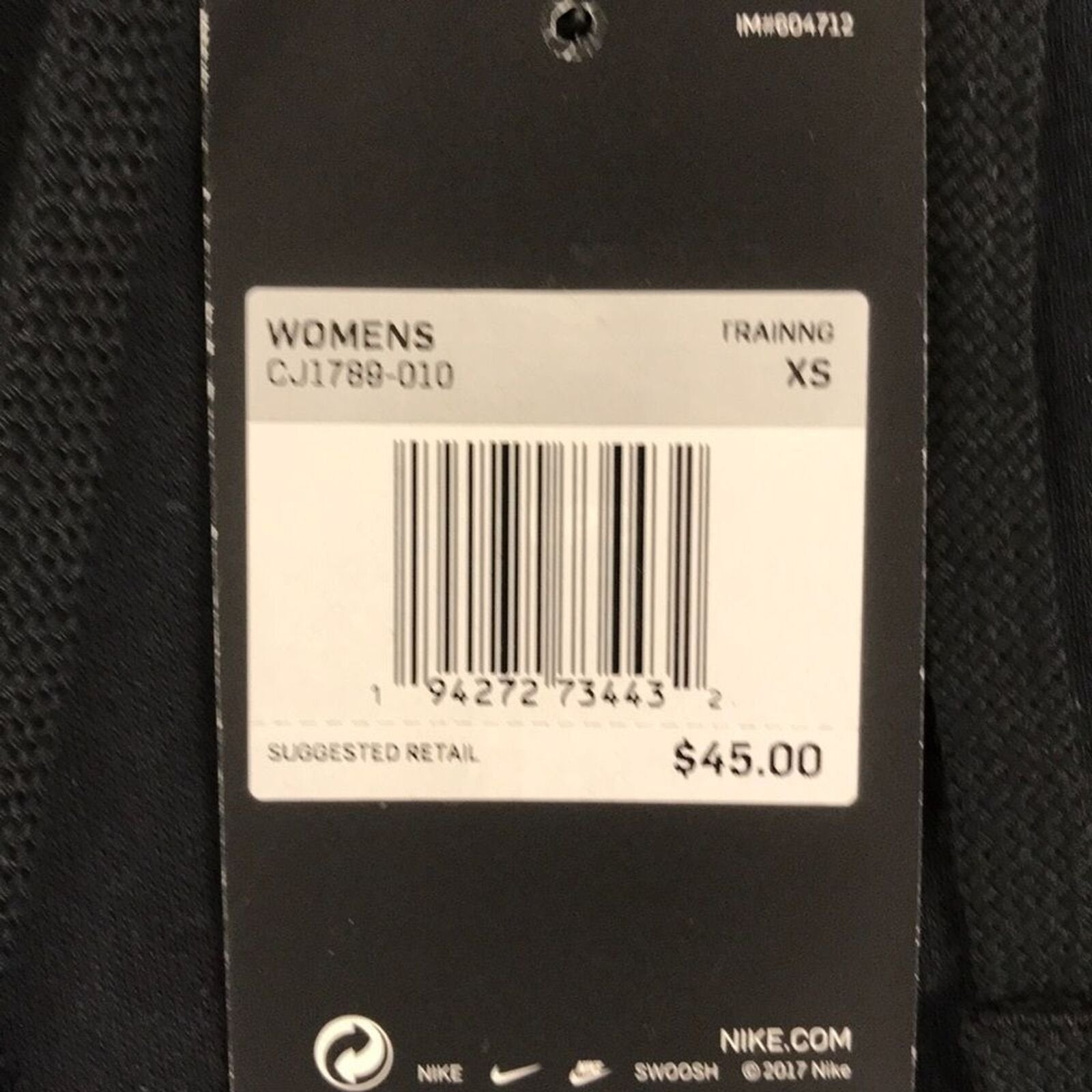 Nike Pullover Fleece Hoodie Black Womens Size XS