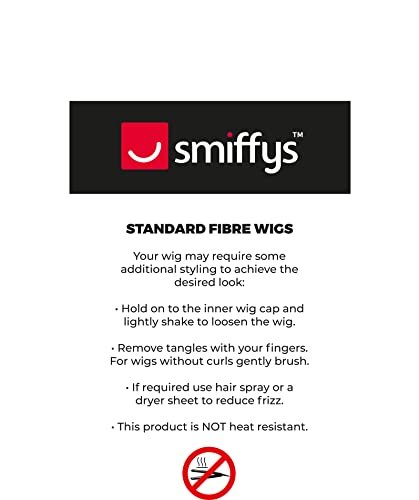 Smiffys Partyrama Wig, 12 inch