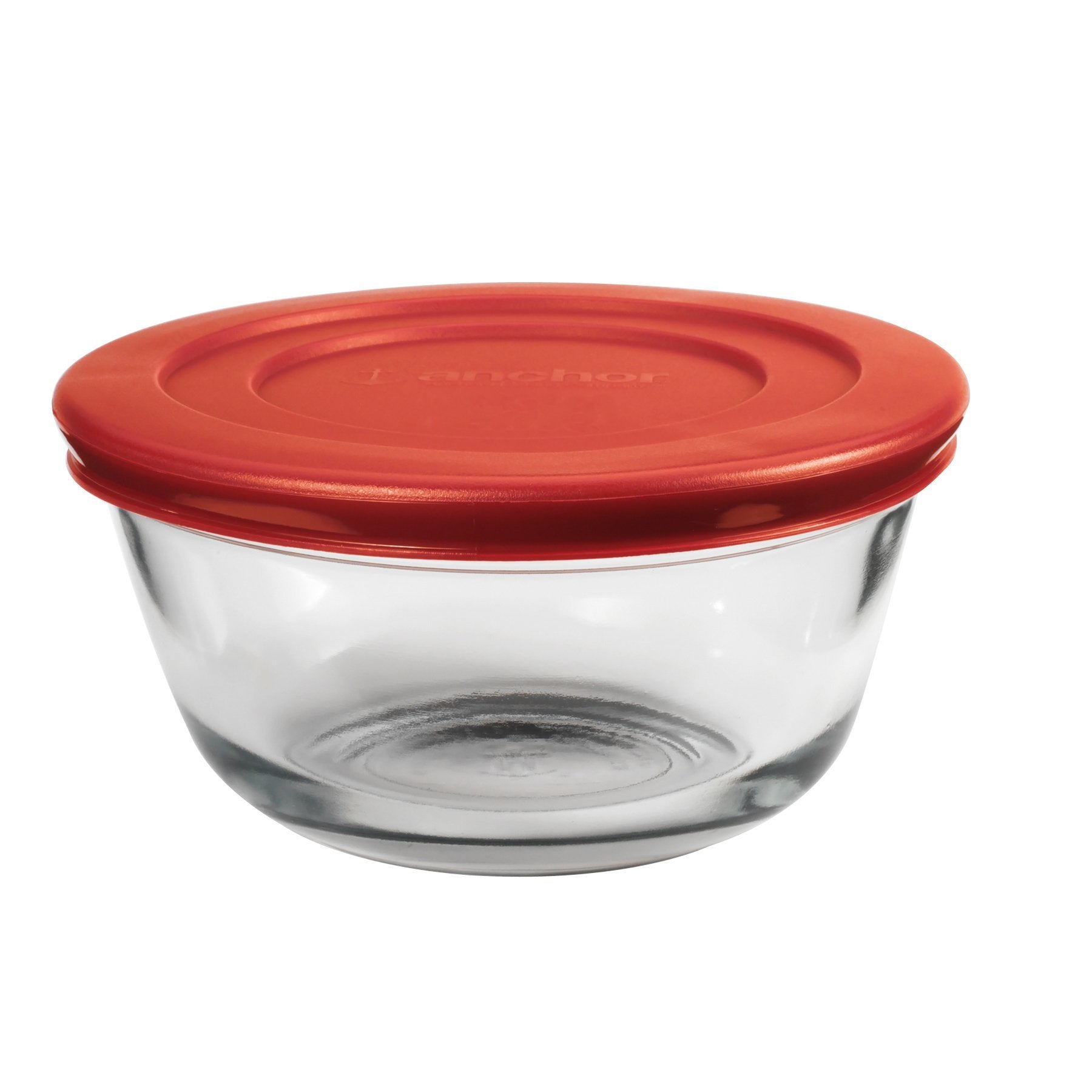 Anchor Hocking 1 qt Mixing Bowl w/ Cherry Lid