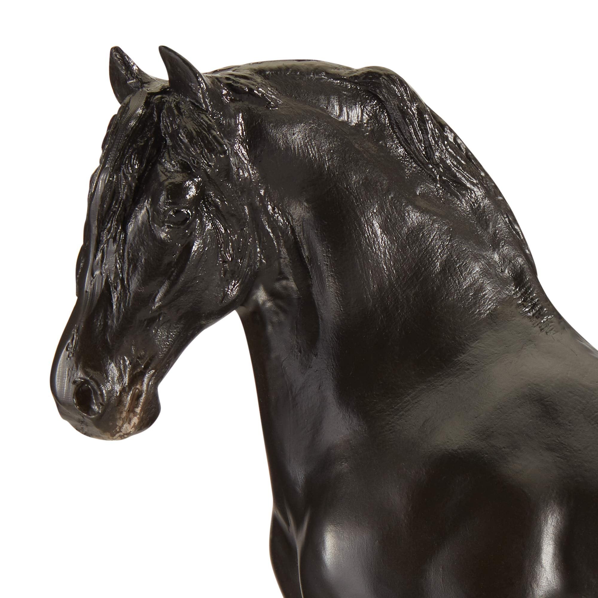 Breyer Traditional Series Harley Harlequin Draft Tack Pony | Horse Toy Model | 1:9 Scale | Model #1805,Black, White
