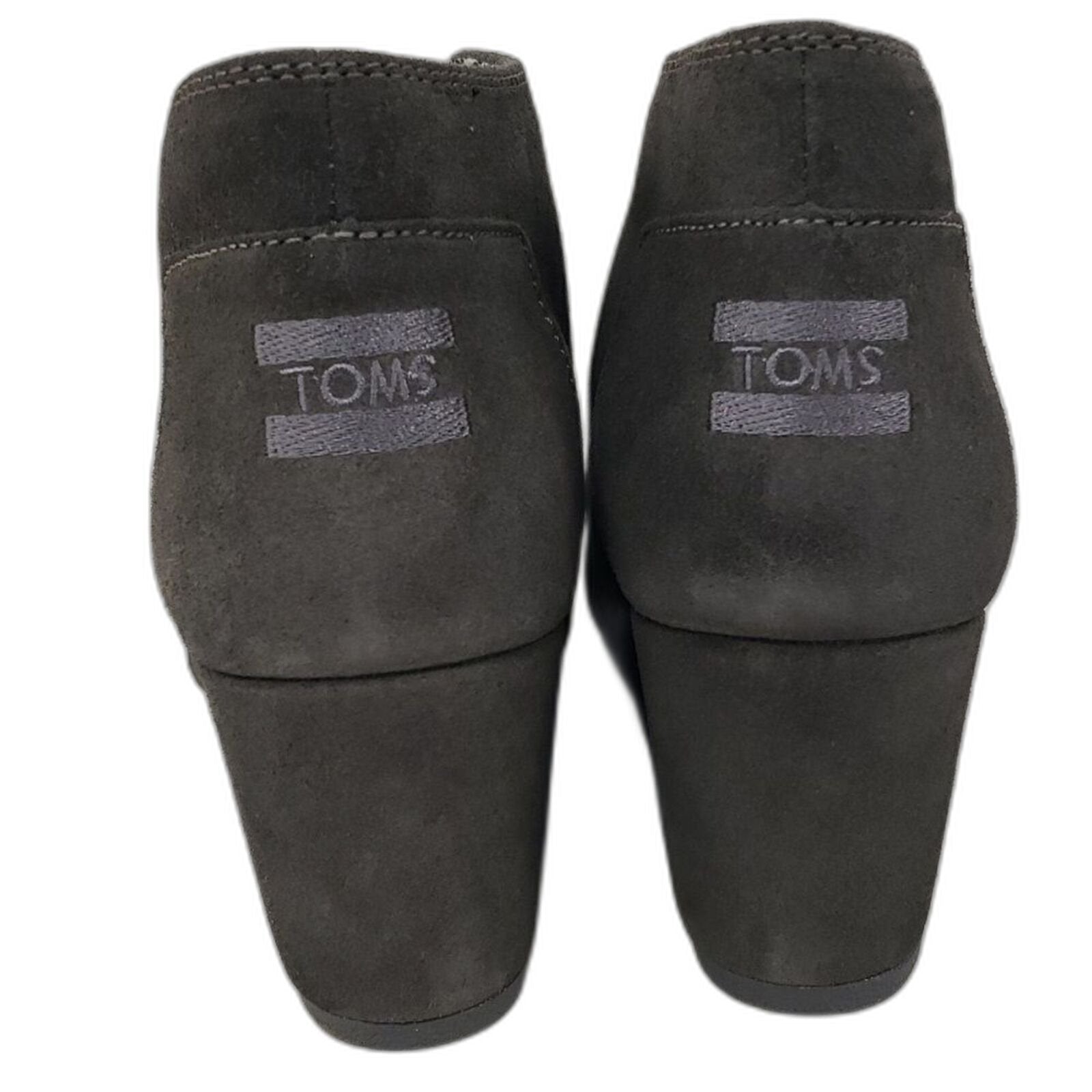 Toms wedges suede grey Womens 12 US