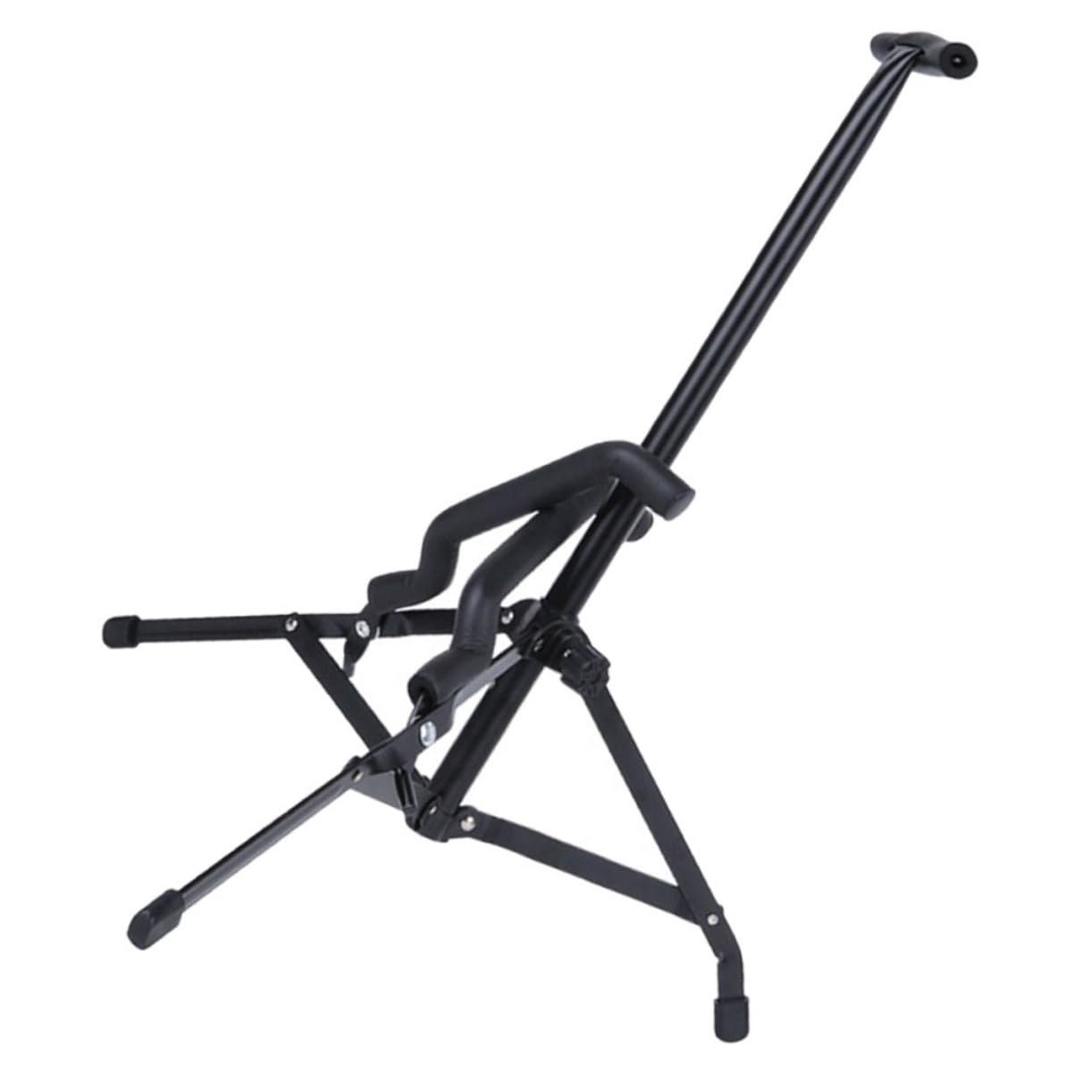 BESPORTBLE Household Storage Rack Foldable Guitar Stand Household Shelf Guitar Support Stand Banjo Floor Stand Iron Guitar Holder Electric Guitar Accessories Rubber Tripod Universal