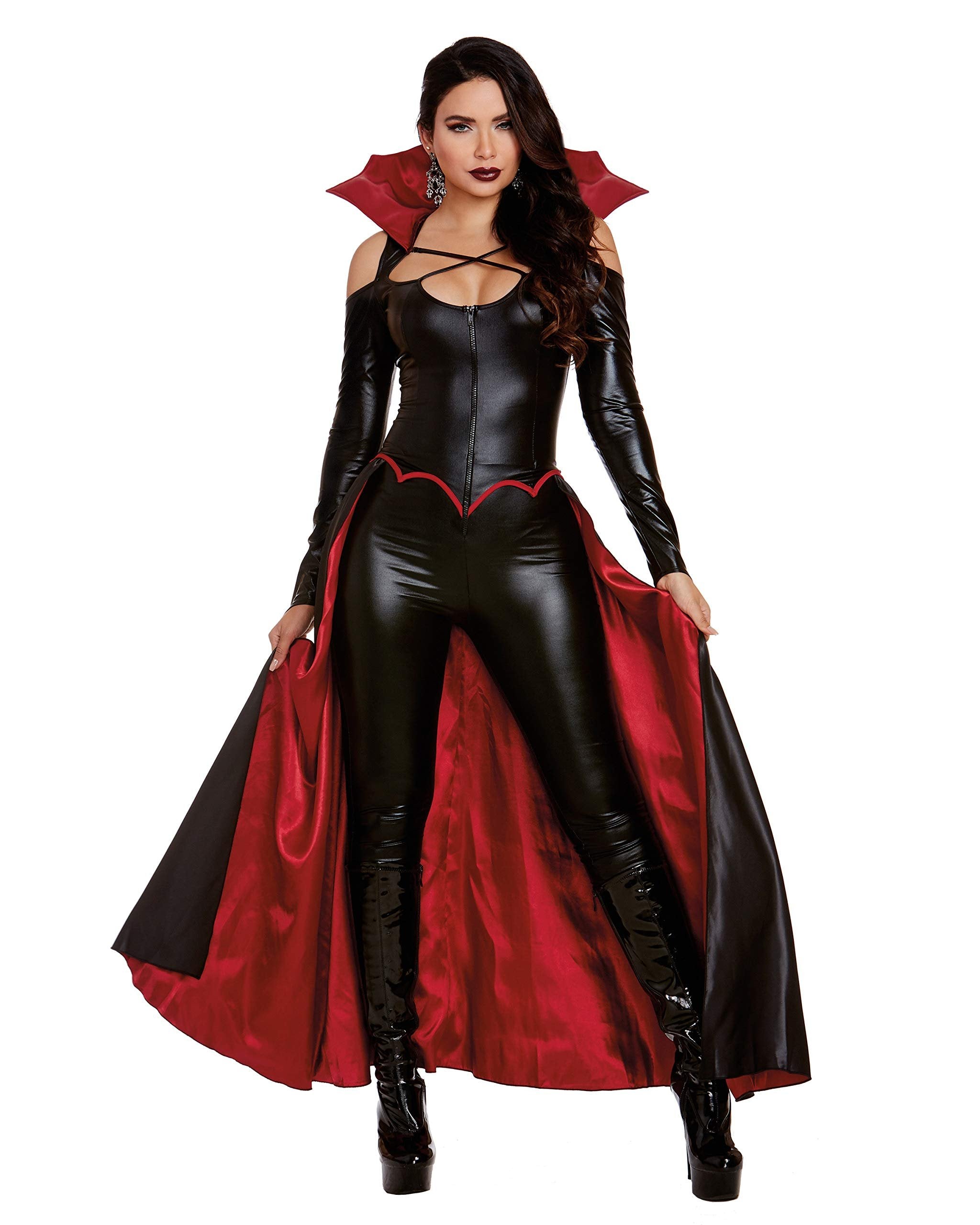 Dreamgirl womens Princess of Darkness Adult Sized Costumes, Black/Red, Large US