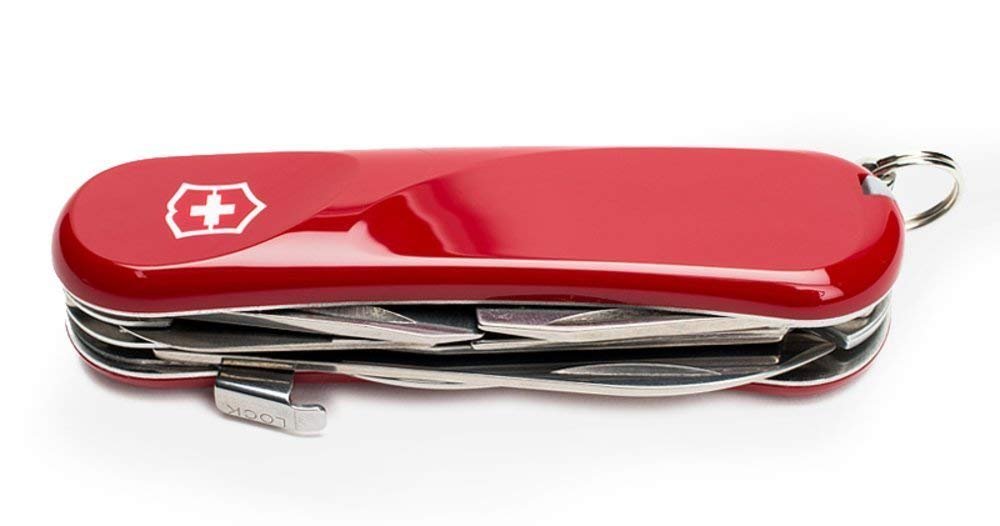 Victorinox Swiss Army Evolution S14 Pocket Knife, Red, 85mm