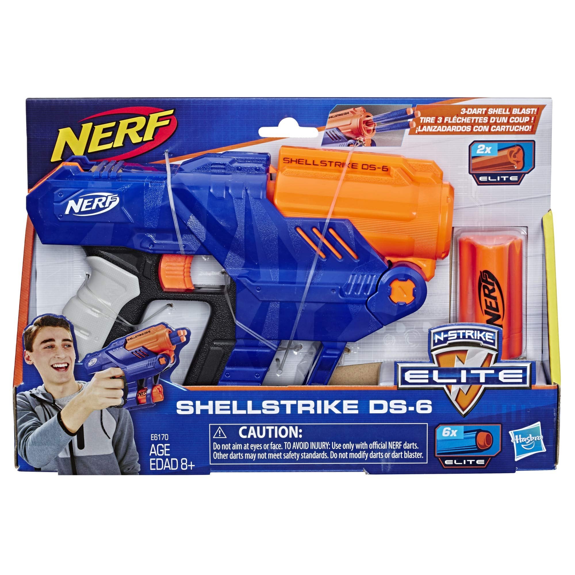 Nerf Elite SHELLSTRIKE DS 6, 1, E6170EU5