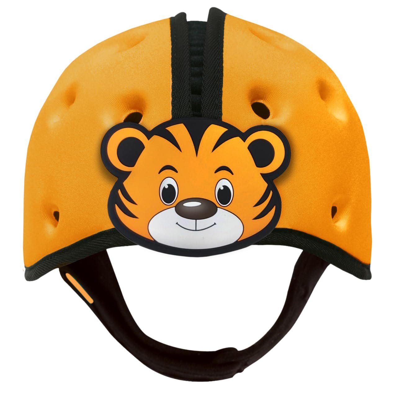 SafeheadBABY Award-Winning Infant Safety Helmet Baby Helmet for Crawling Walking Ultra-Lightweight Baby Head Protector Expandable and Breathable Toddler Head Protection Helmets - Tiger Orange