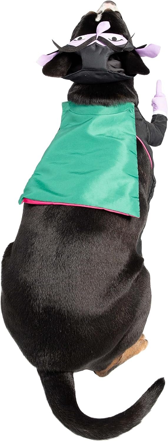 Pet Krewe The Count Vampire Dog Costume & Cat Costume Medium Size | Sesame Street Dracula Monster Pet Costumes for Dogs and Cats | Perfect for Halloween, Birthdays, Parties, Photoshoots