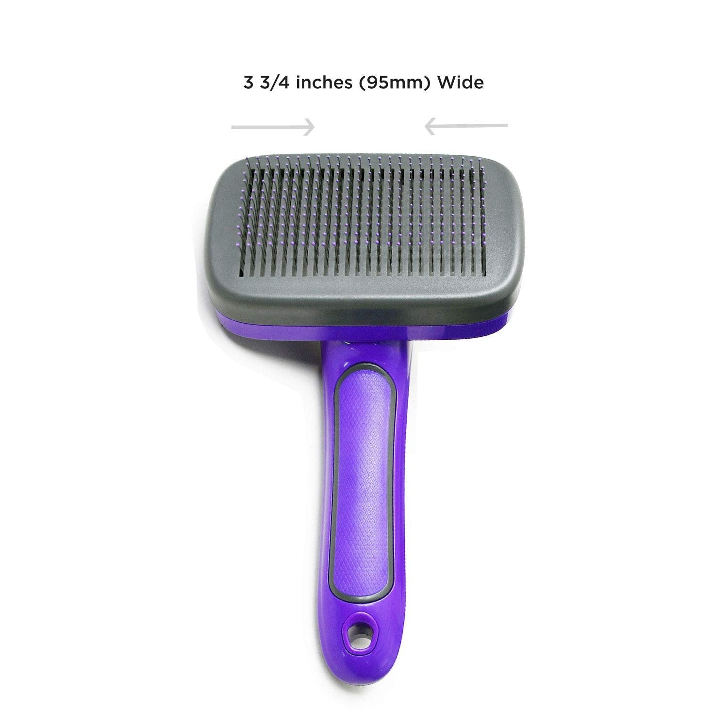 Hertzko Self Cleaning Slicker Brush - Dog & Cat Brush, Dog Brush for Shedding, Cat & Dog Grooming for Pets, Grooming Brushes for Long Short Haired Dogs Cats, Deshedding Brush, Rake, Comb