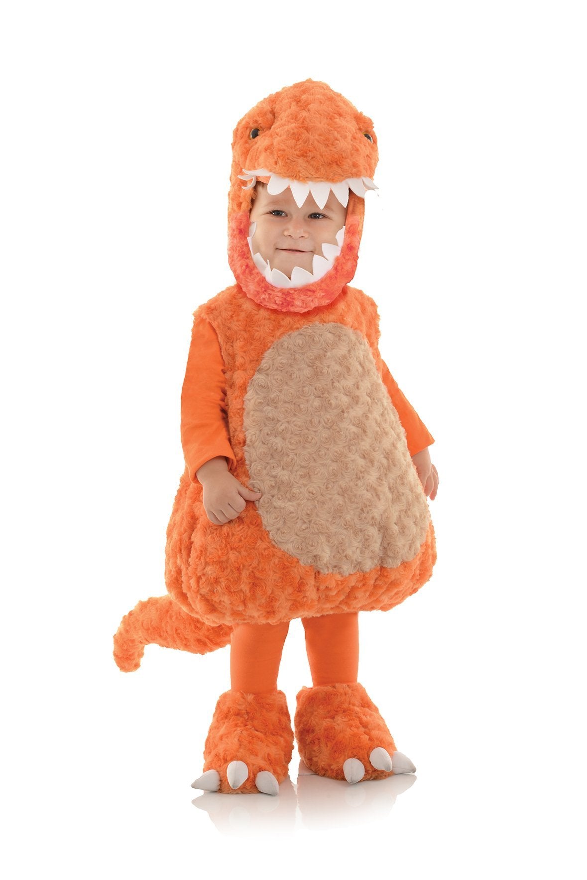 Underwraps Toddler's T-Rex Belly Babies Costume, Orange, Large (2-4T)