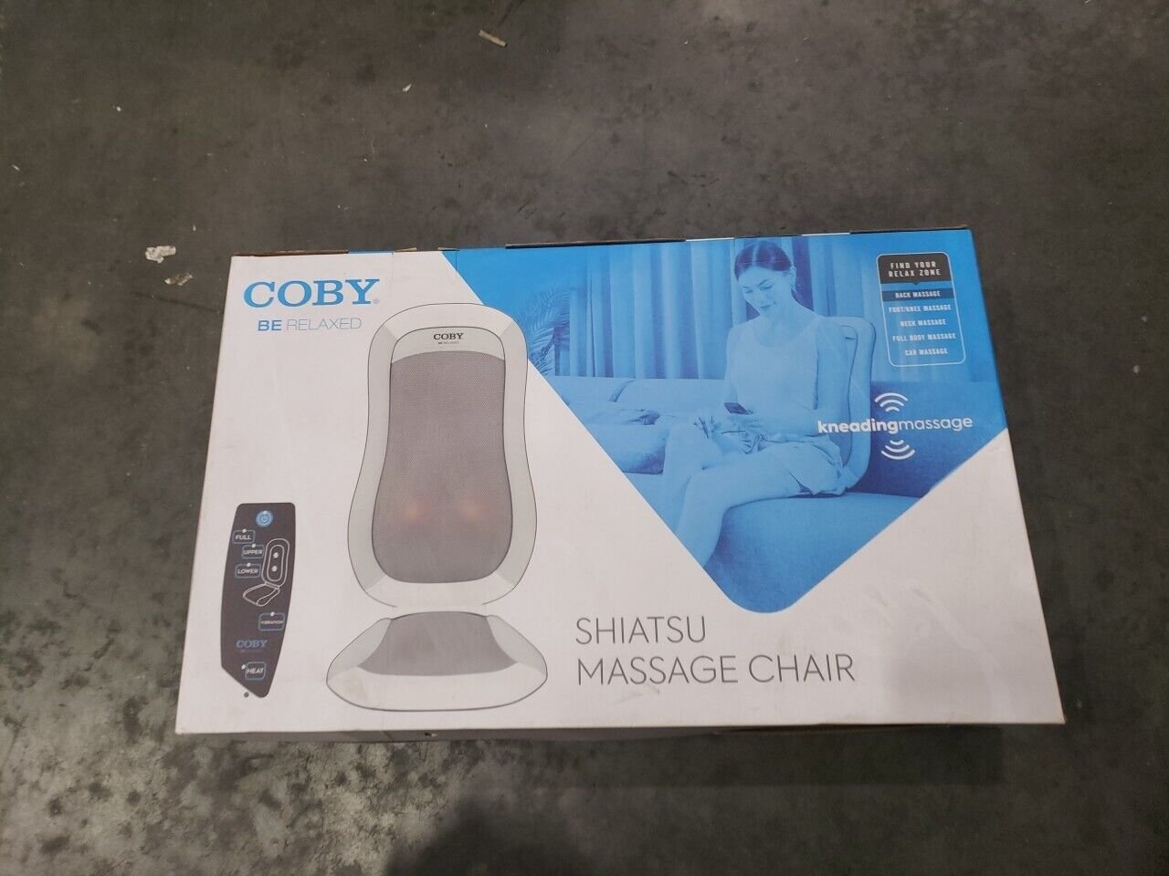 Coby Shiatsu Portable Massage Chair, with Heat