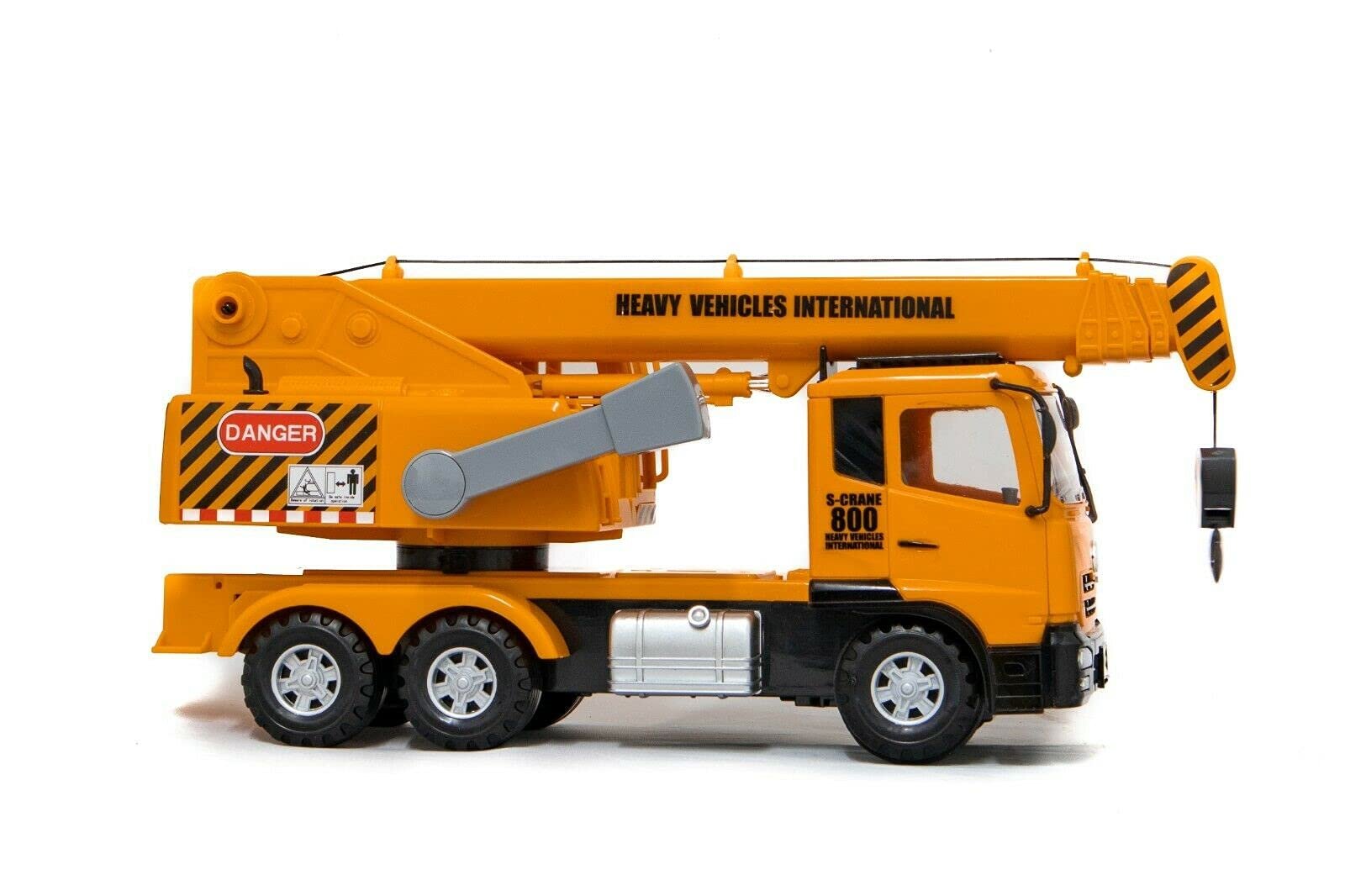 Big Daddy Trucks-Large Sized Friction Powered King Crane which extends to 1 ft Personal Accessories and Toys can be Used on This Truck
