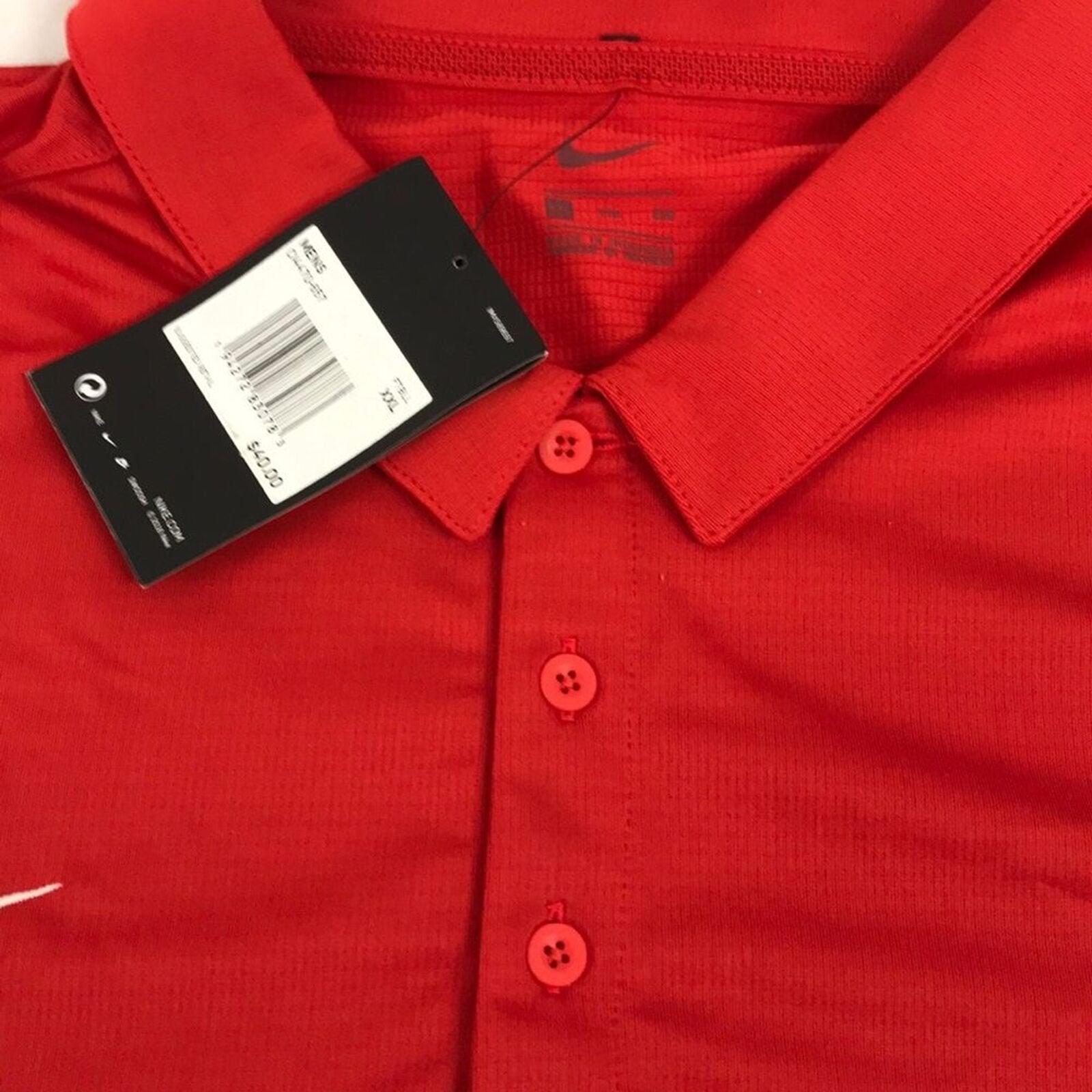 Nike Franchise Dri Fit Coach Polo Shirt Red Mens Size XXL