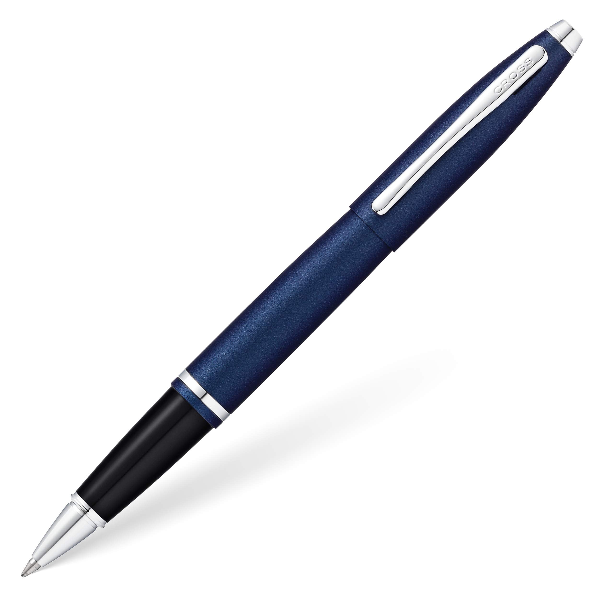 Cross Calais Refillable Gel Ink Rollerball Pen, Medium Rollerball, Includes Premium Gift Box - Matte Metallic Blue