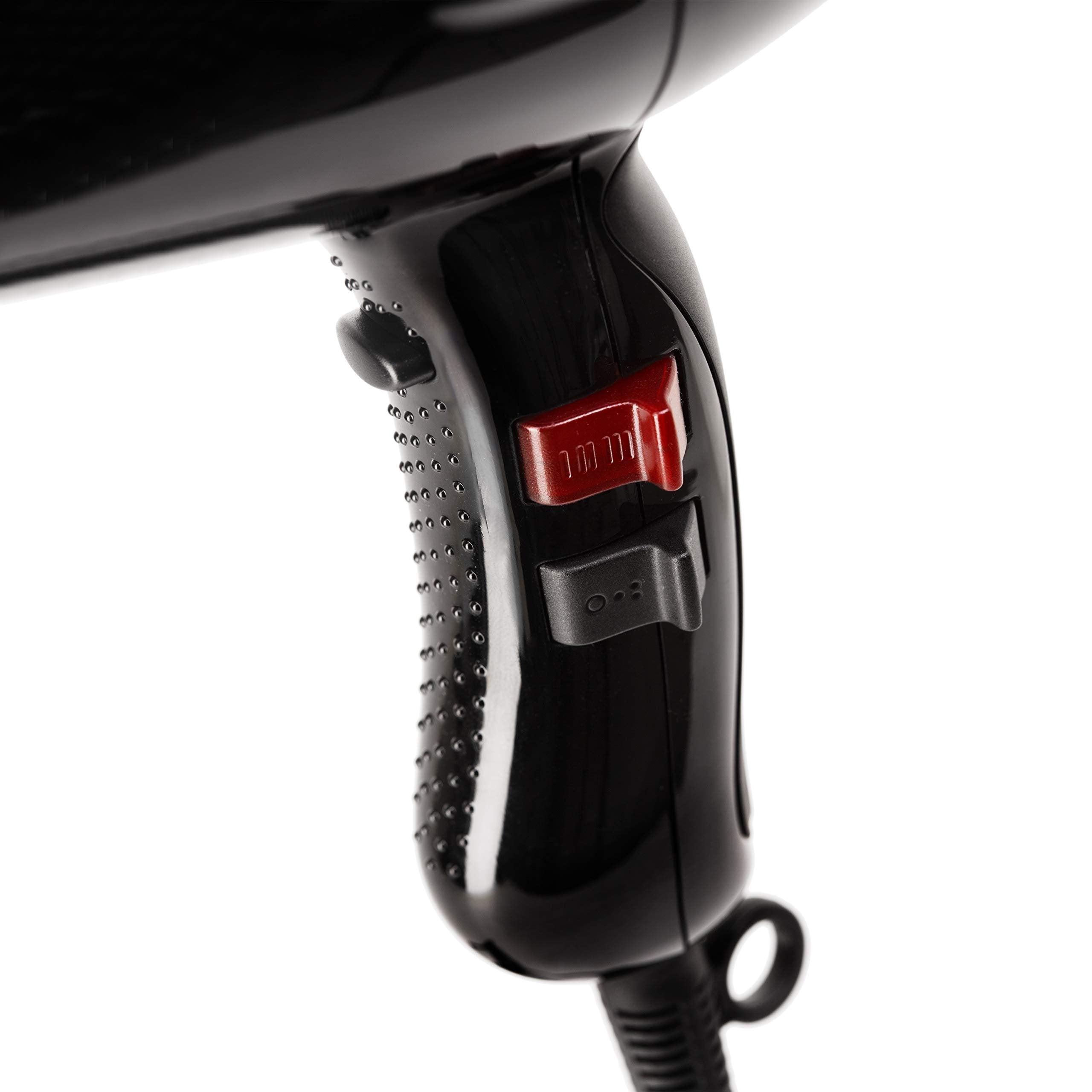 Elchim 3900 Light Ionic Professional Dryer, Lightweight with 2 Concentrators Included, Black