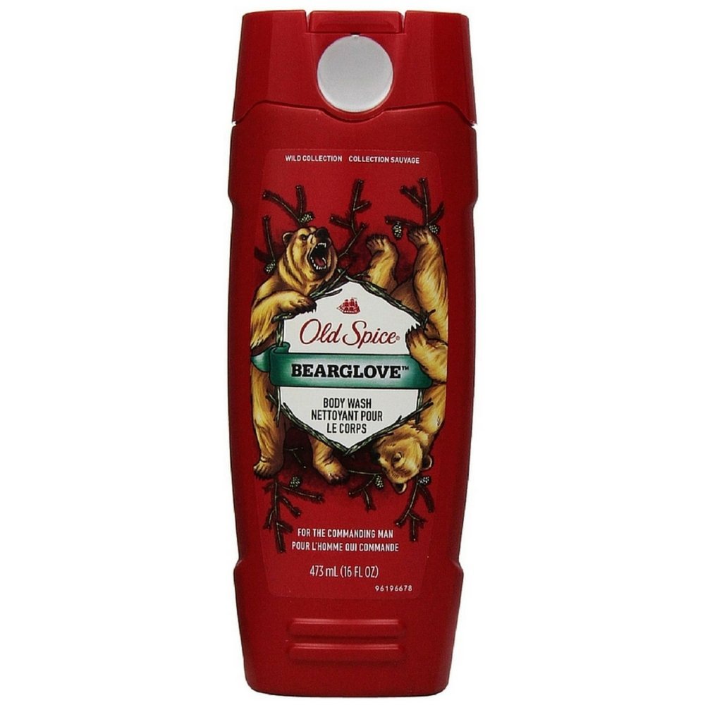 Old Spice Wild Collection Bodywash, Bearglove 16 oz (Pack of 4)