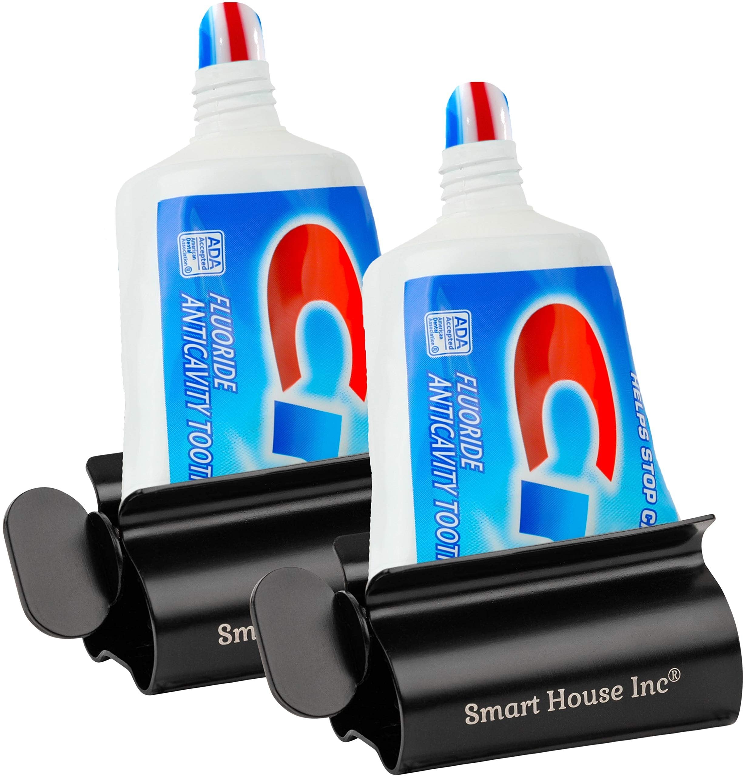 Toothpaste Squeezer Tube Roller Stainless Steel Tube Squeezer Rollers, Saves Toothpaste, Creams, Puts an end to Waste (White)