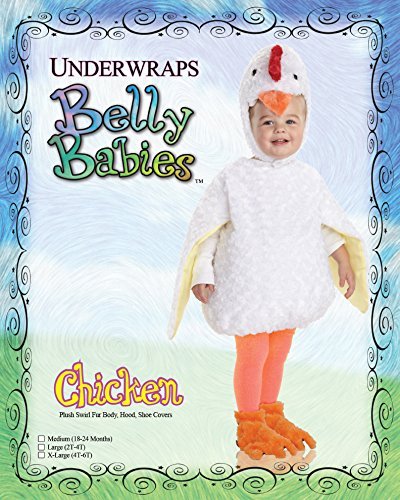 Underwraps Baby's Chicken Belly-Babies, White, X-Large