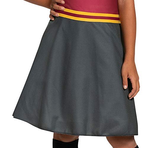 Harry Potter Gryffindor Dress Classic Girls Costume, Red & Gray, Kids Size Medium (7-8)