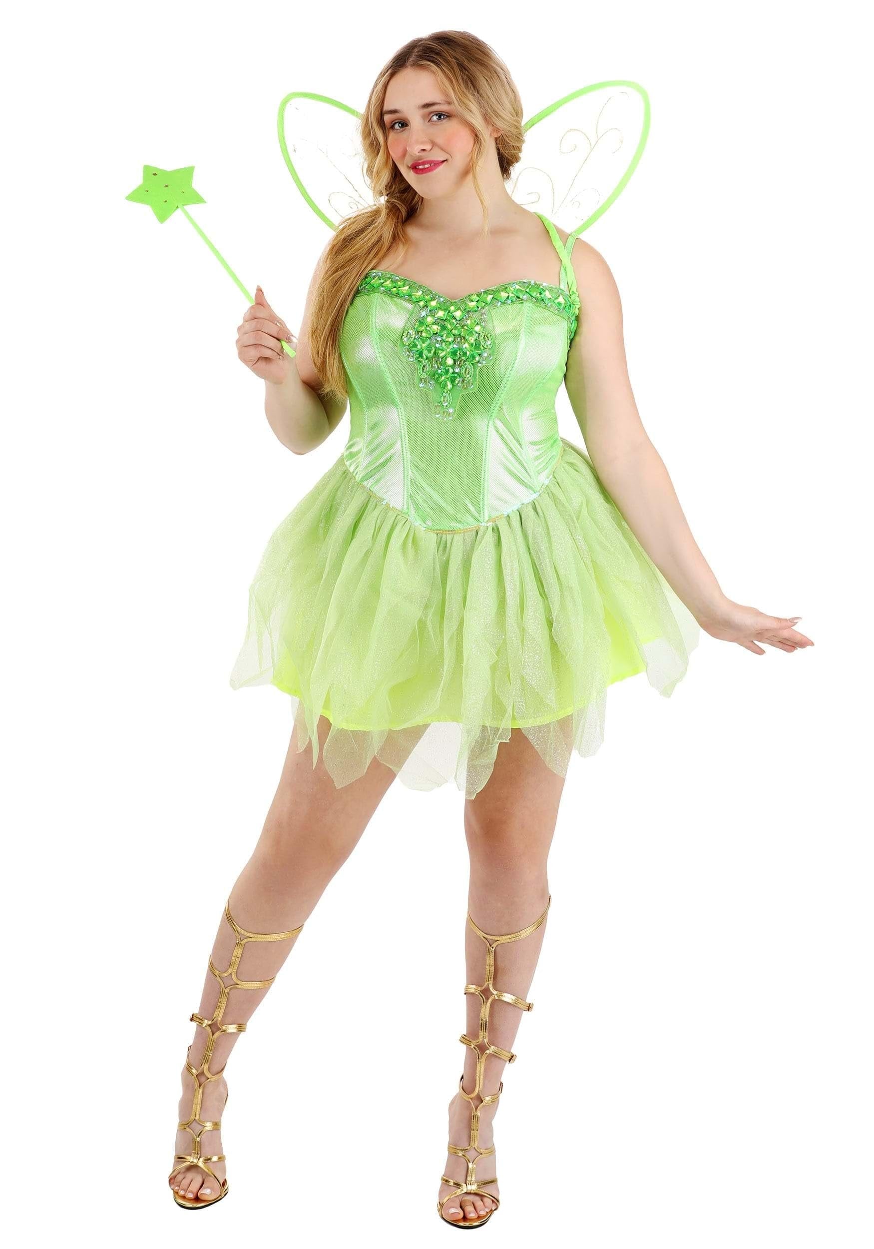 Dreamgirl Women's Fairy-Licious Costume, Green, Large