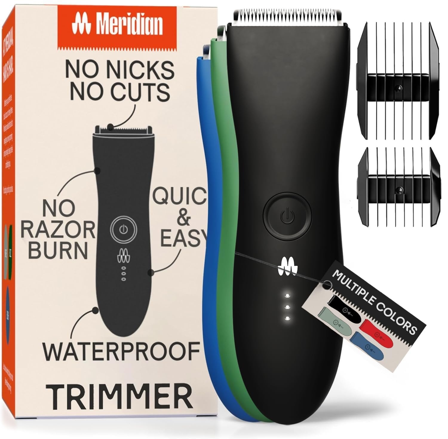 MERIDIAN Manscape, Body Hair Trimmer for Men and Women, Pubic Hair Trimmer Men, Manscaper, Body Shaver, Body Trimmer for Men, Men Body Shaver