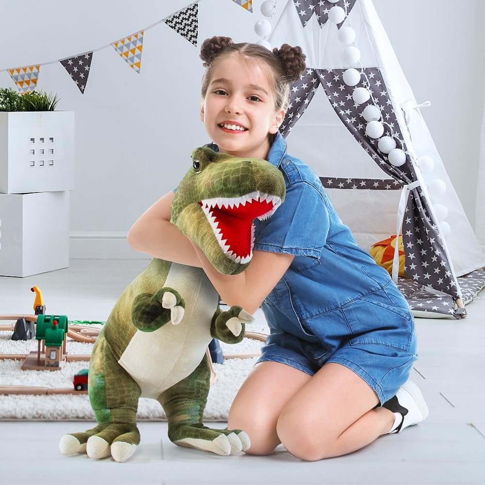 PREXTEX 15" Large Plush Dinosaur T-Rex Large Cuddly Soft Dinosaur Toys for Kids