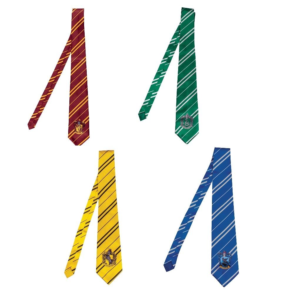 Disguise Harry Potter Ties, Official Gryffindor Slytherin Hufflepuff and Ravenclaw Tie Bundle