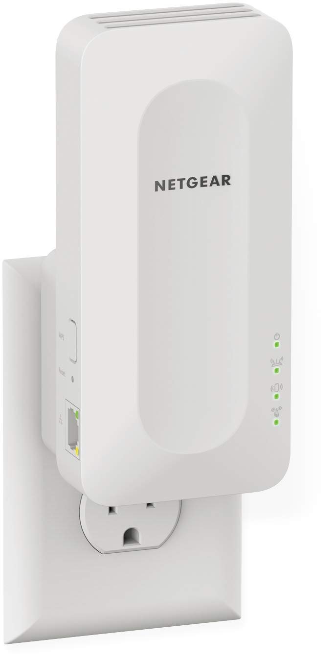 NETGEAR EAX15 AX1800 WIFI 6 Mesh Wall Plug Range Extender & Signal Booster White (Renewed)