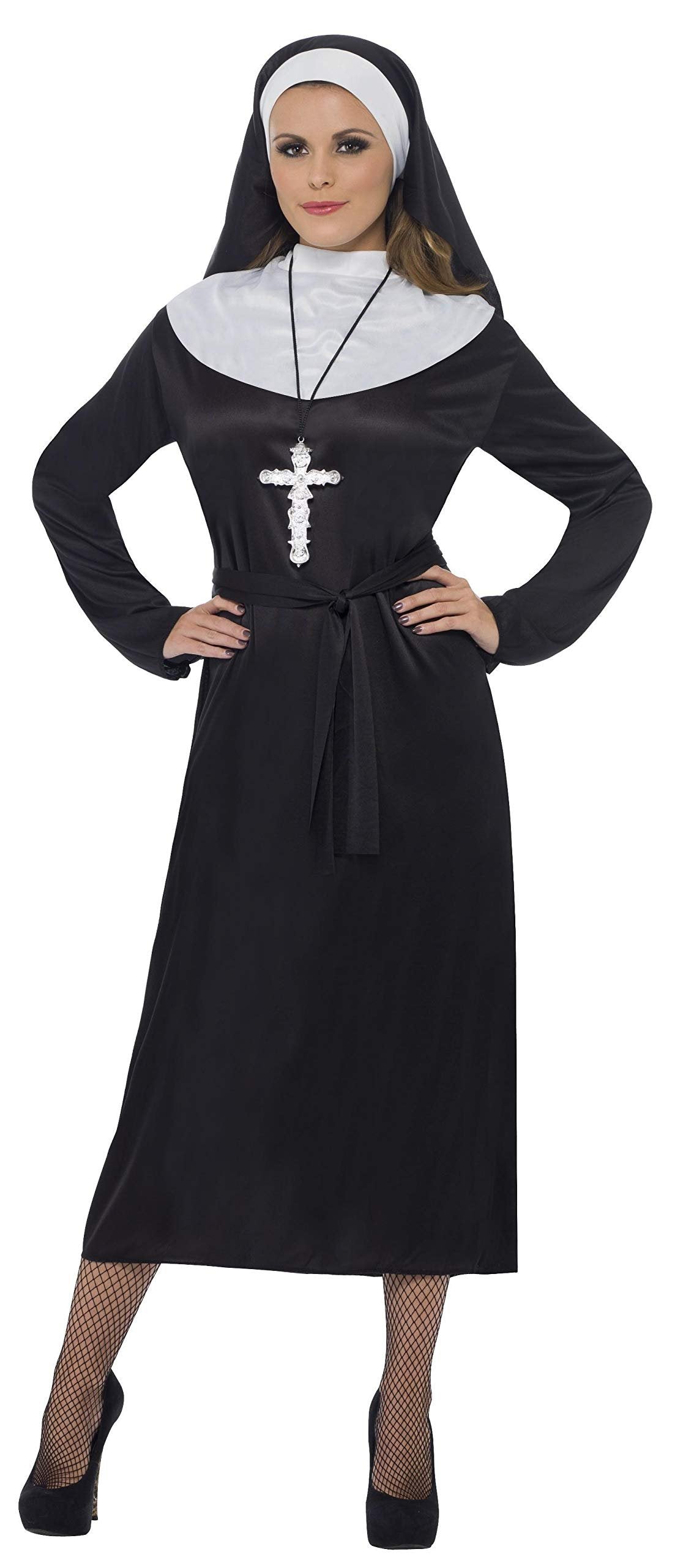 Smiffy'S Classic Nun Adult Costume, Small