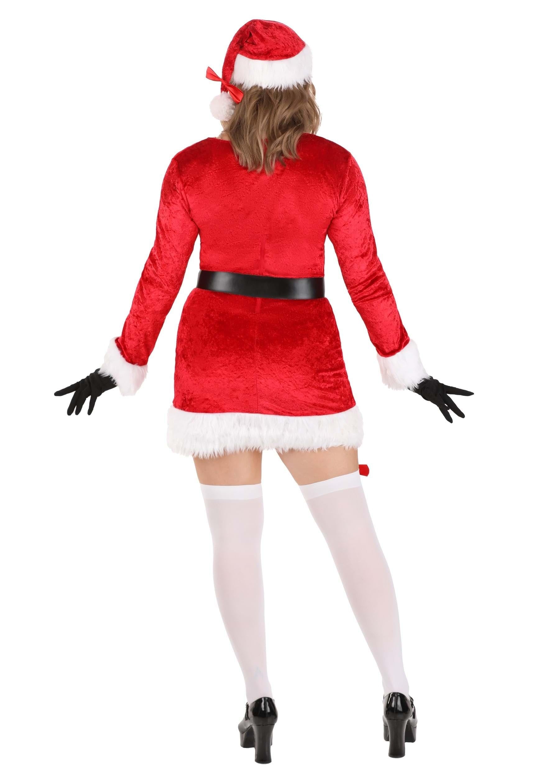 Dreamgirl Womens Naughty Santa Costume, Christmas Adult Outfit for Women, Santa Baby Halloween Costume - X-Large