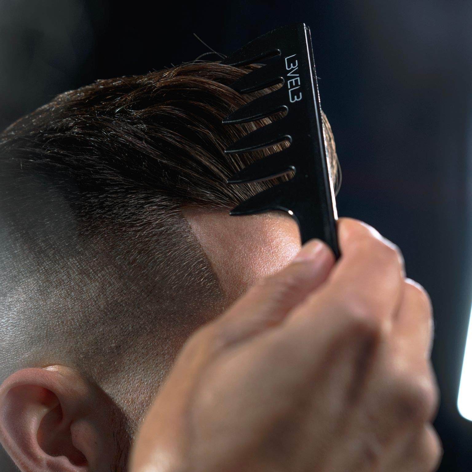 L3 Level 3 Styling Powder & Styling Comb Set - Easy to Apply with No Oil or Greasy Residue - Professional Salon Look - Lightweight and Ergonomic - Natural Look Mens Powder Delivers Matte Finish