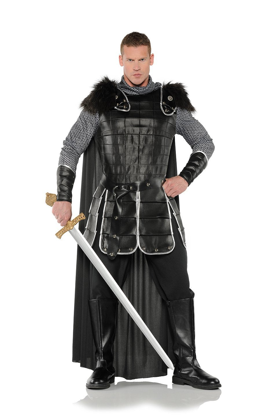 UNDERWRAPS Men's Medieval Costume - Warrior King Black