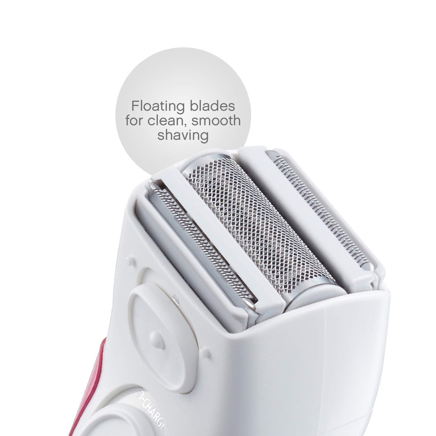 Panasonic Electric Shaver for Women, Cordless 3 Blade Razor, Pop-Up Trimmer, Close Curves, Wet Dry Operation, Independent Floating Heads - ES2207P