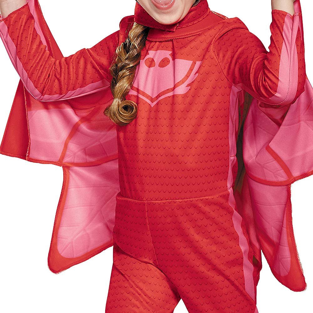 PJ Masks Owlette Classic Costume, Red, Large 4-6, Free Shipping & Returns