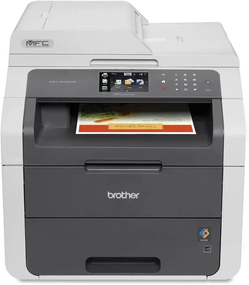 Brother MFC9130CW Wireless All-In-One Printer with Scanner, Copier and Fax