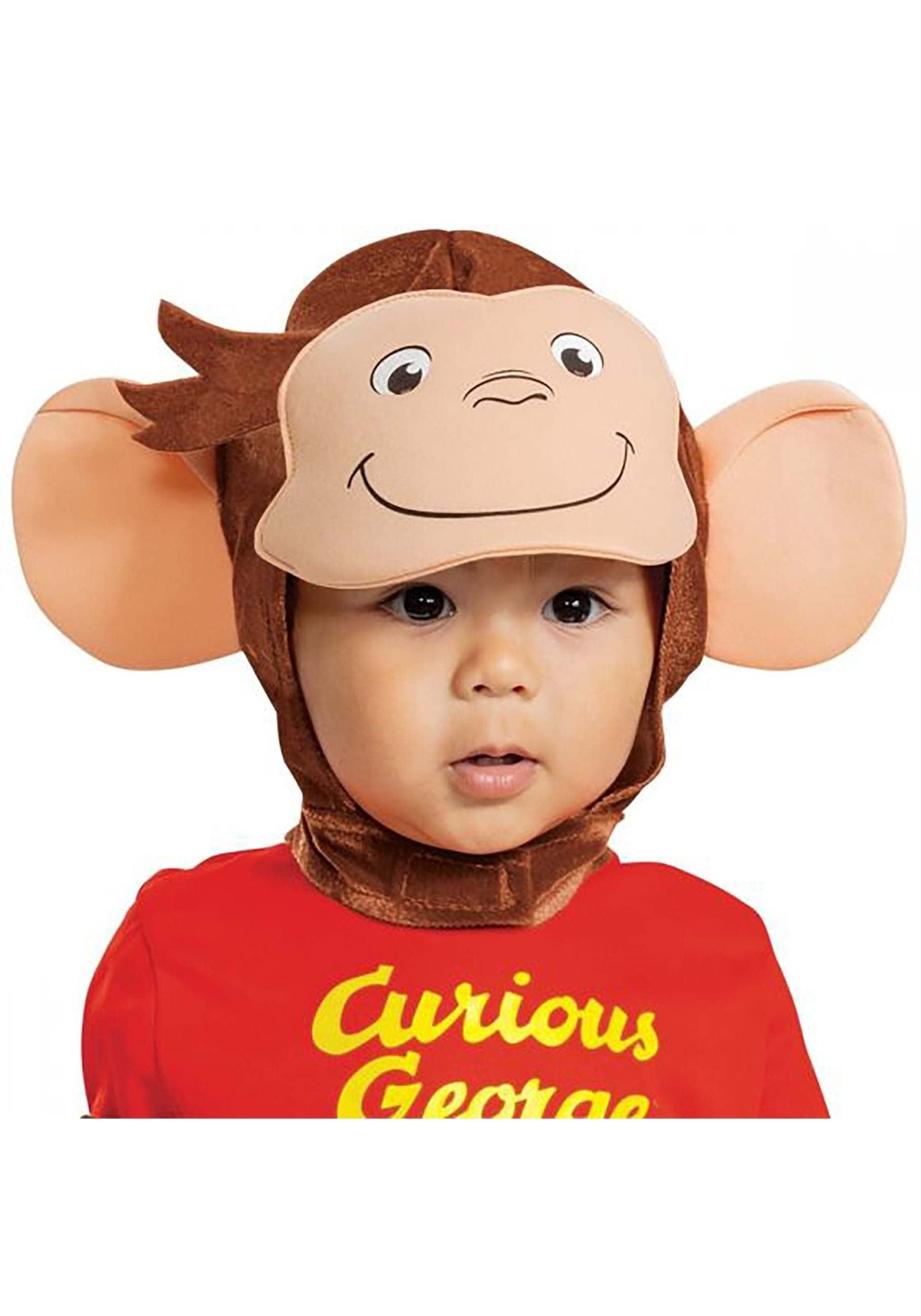 Disguise baby boys Curious George Costume, Official Curious George Onesie Infant and Toddler Costumes, As Shown, Size 6-12 months US