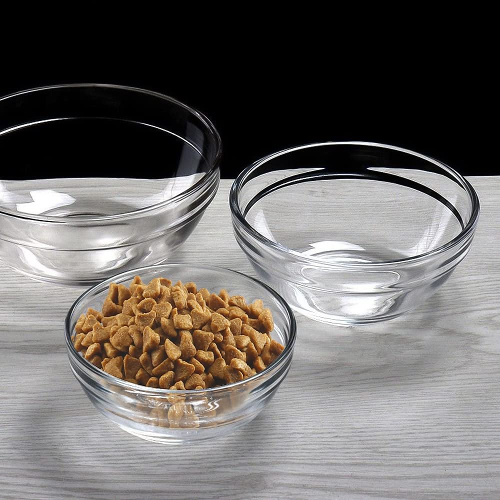 Additional Glass Bowl for The Feoyoho Feeders,Replacement Pet Glass Bowl,Dishwasher, Microwave Safe Food Water Bowls,34 oz