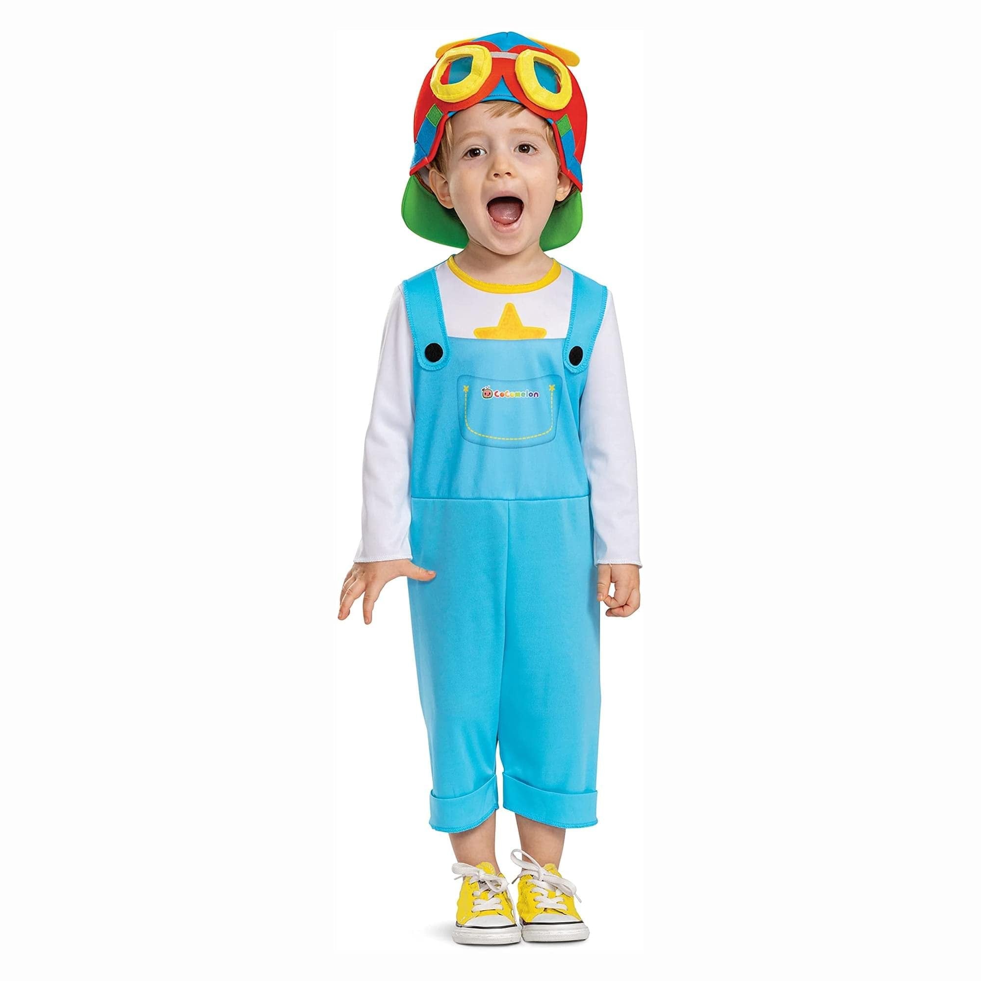 Disguise Tom Tom Costume for Kids, Official Cocomelon Costume Outfit, Toddler Size (3T-4T)