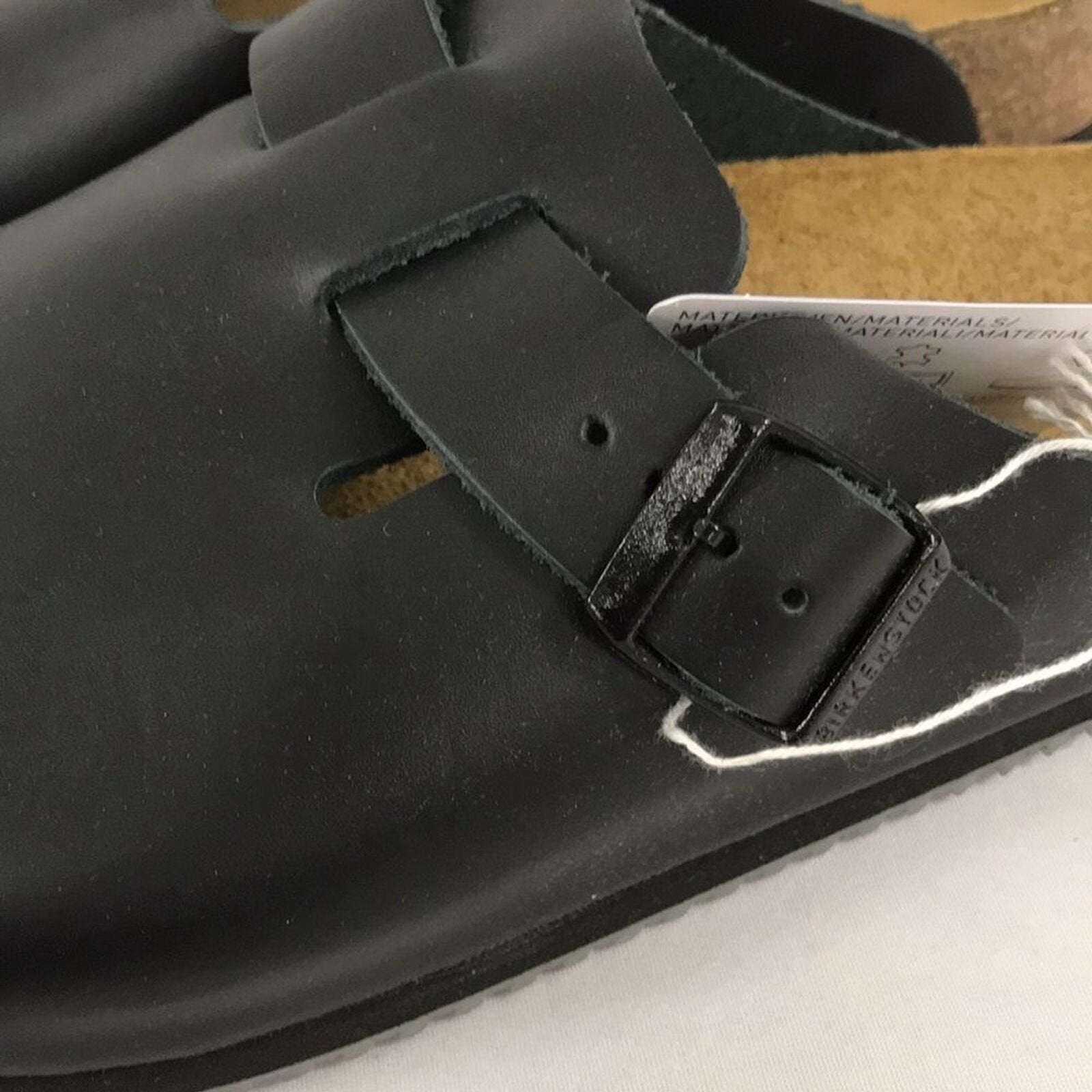 Birkenstock Professional Boston Super Grip Leather Slip Resistant Black 6 US