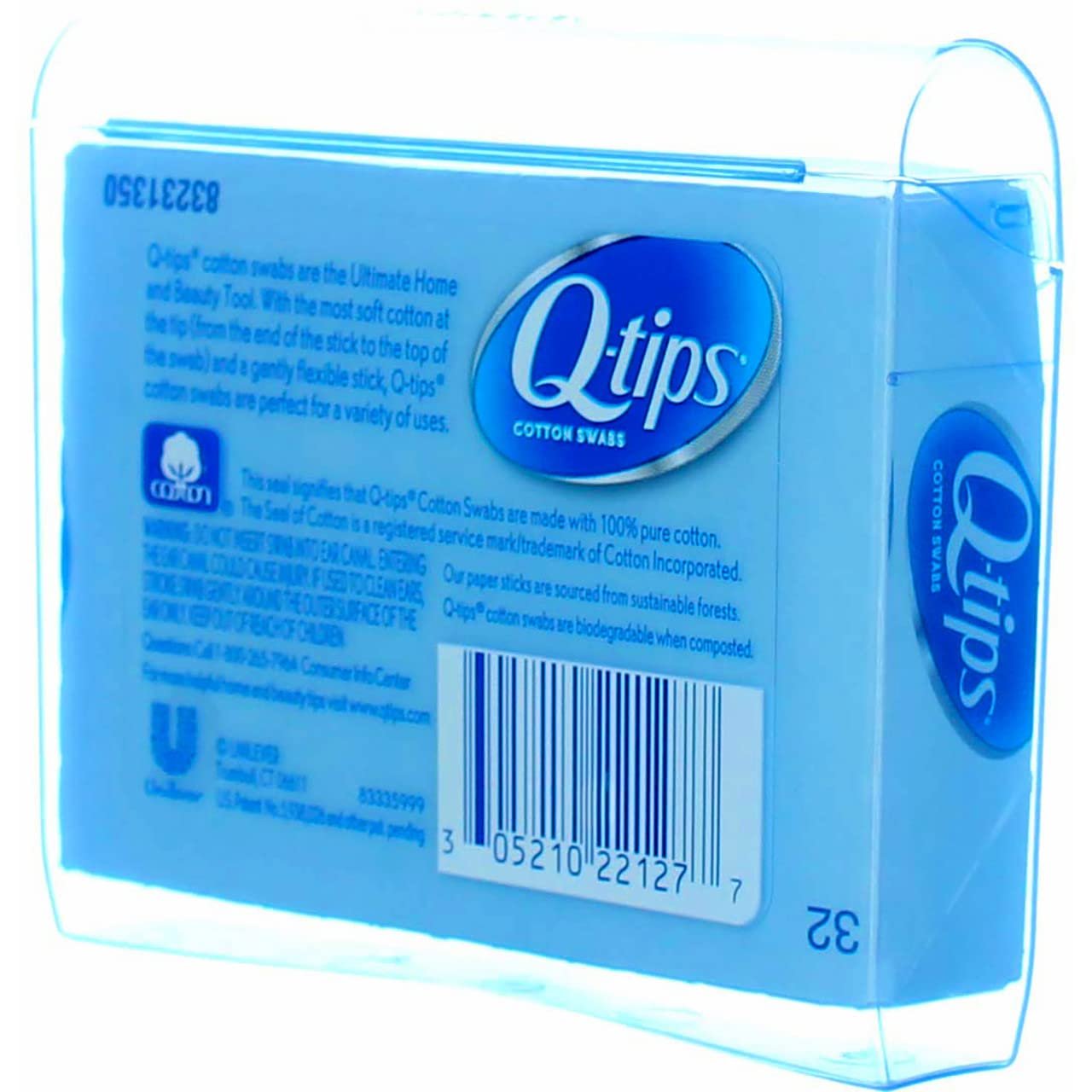 Q-tips Swabs Purse Pack 30 Each (Pack of 4)