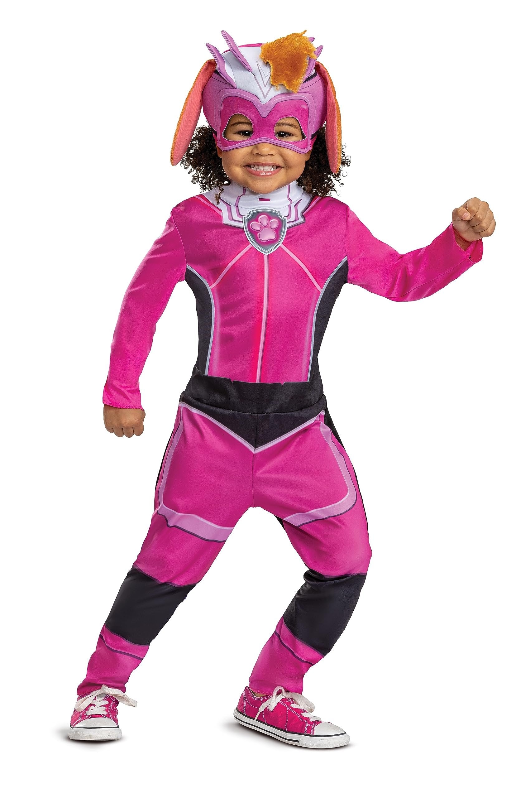 Skye Paw Patrol Costume, Official Paw Patrol Toddler Halloween Outfit with Headpiece for Kids, Size (2T)