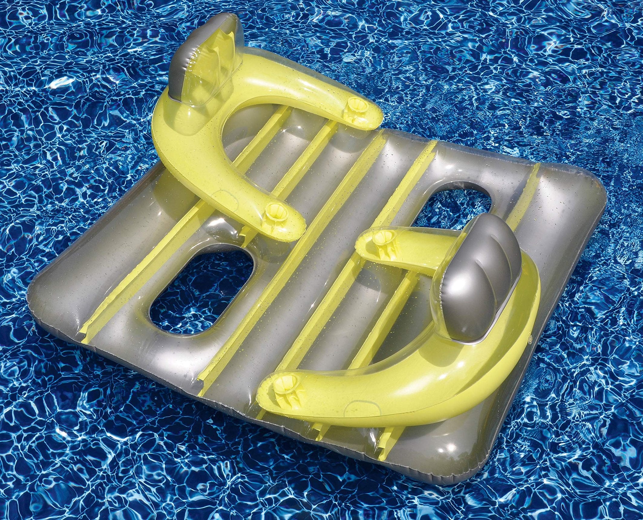 Swimline 66" Face To Face Pool Lounger Yellow