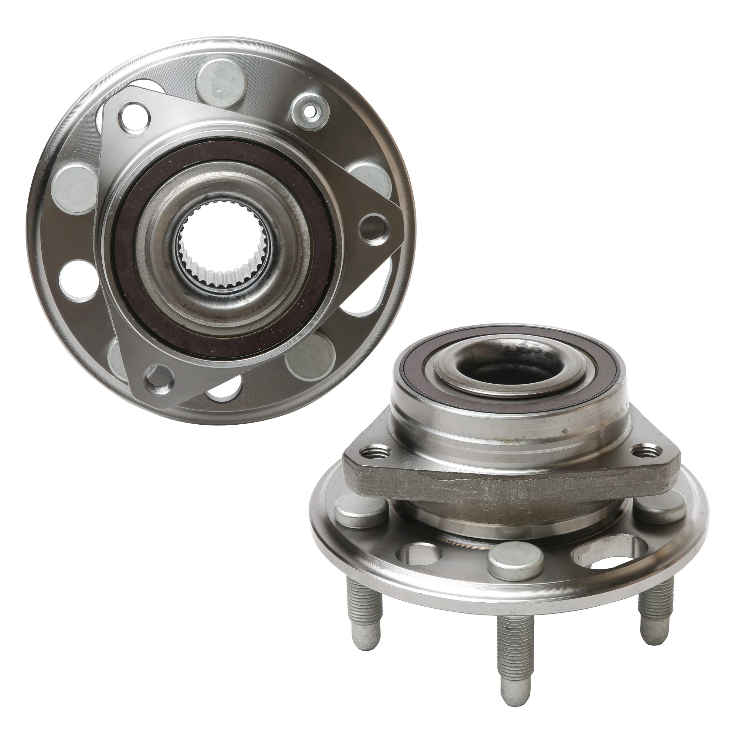 Replacement Front or Rear Wheel Hub Bearing Assembly Set of 2 - Compatible with Buick, Cadillac, Chevrolet, GMC - Lacrosse, CTS, Equinox, Impala, Malibu, Terrain - Replaces 513288, 951-301, 13507374