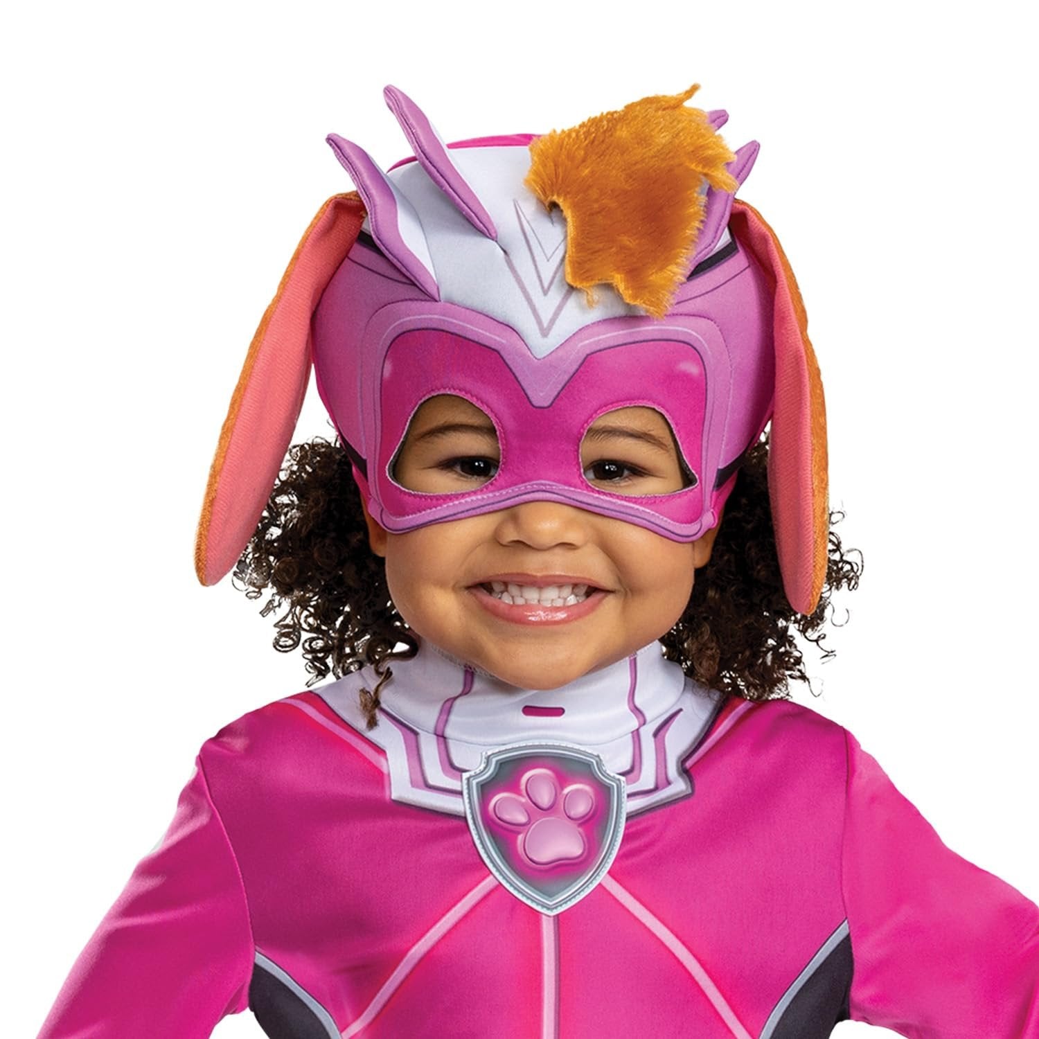 Skye Paw Patrol Costume, Official Paw Patrol Toddler Halloween Outfit with Headpiece for Kids, Size (3T-4T)