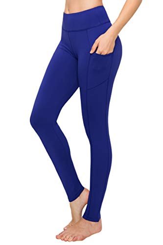SATINA High Waisted Leggings with Pockets for Women - Leggings for Regular & Plus Size Women - Royal Blue Leggings Women - Leggings for Women |3 Inch Waistband (Plus Size, Royal Blue)