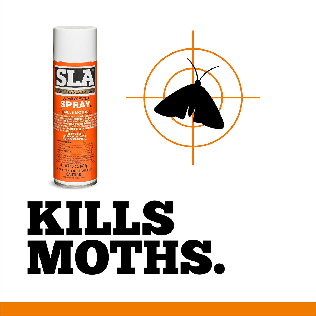 Reefer-Galler SLA Cedar Scented Moth Repellent Spray, Kills Moths Bed