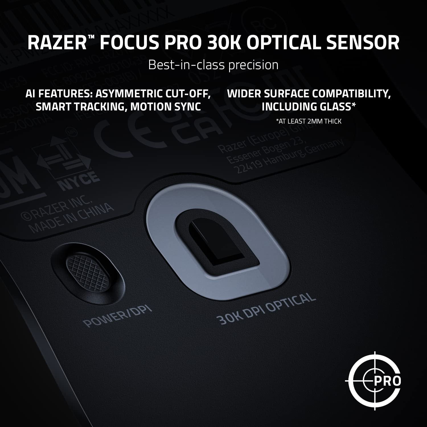 Razer Viper V2 Pro Hyperspeed Wireless Gaming Mouse Optical Switches Gen-3 30K DPI Optical Sensor (Renewed)