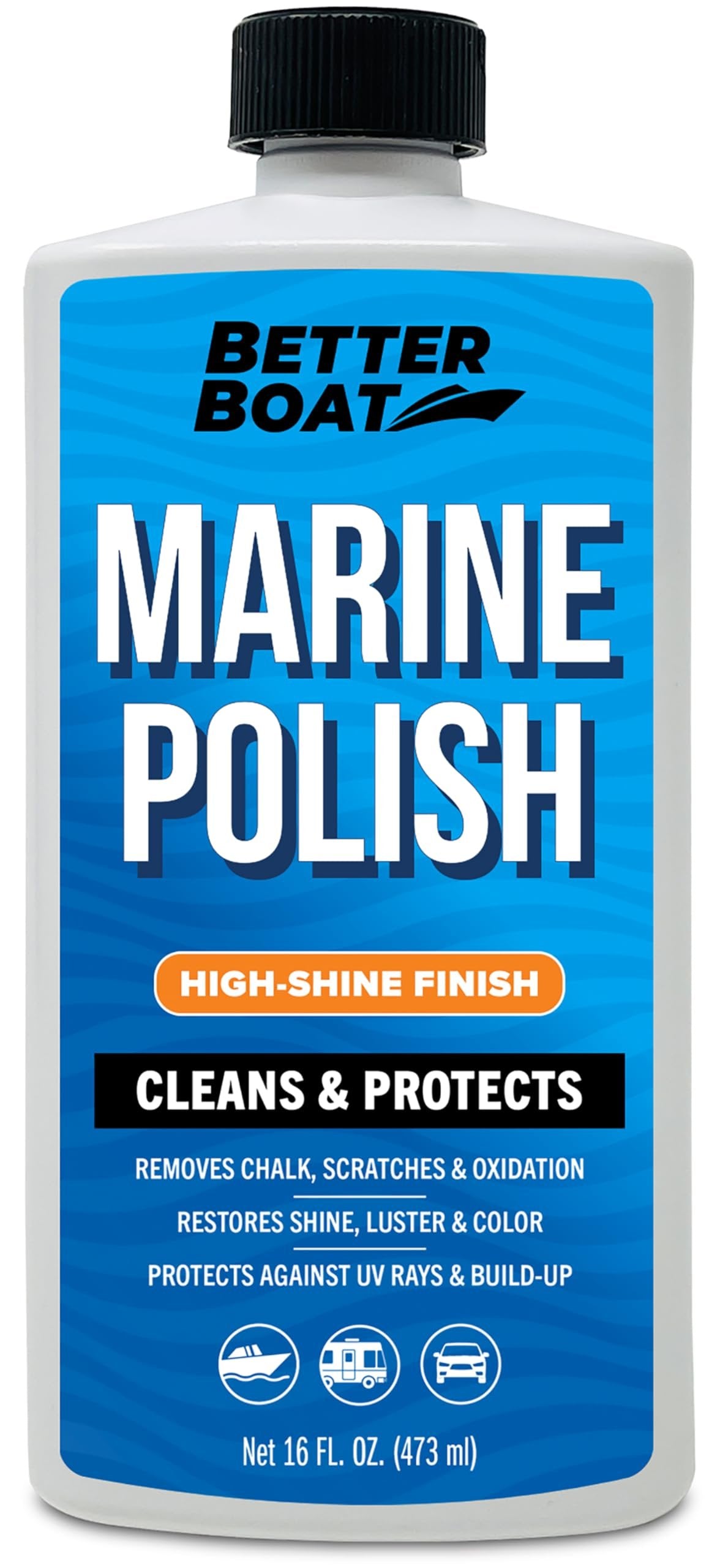 Boat Wax and Marine Polish with Carnauba Wax for High Gloss Gel Coat Restorer and Boat Cleaner for Fiberglass Metal Painted Surfaces Marine Wax for Boats RV Wax and Cars and UV Boat Wash Restoration