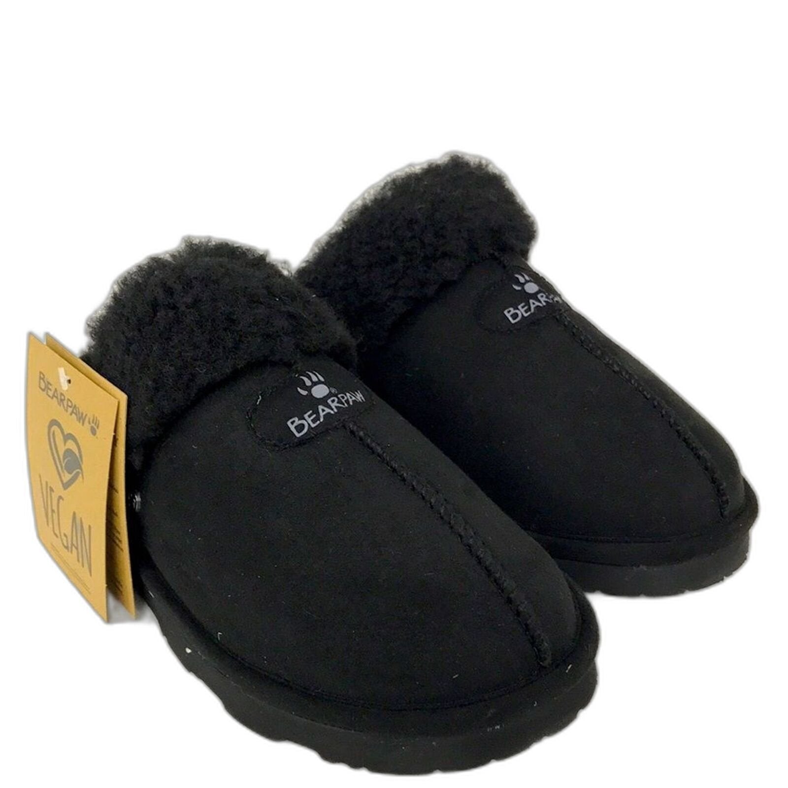 BEARPAW Womens Loki Black Size 9 US