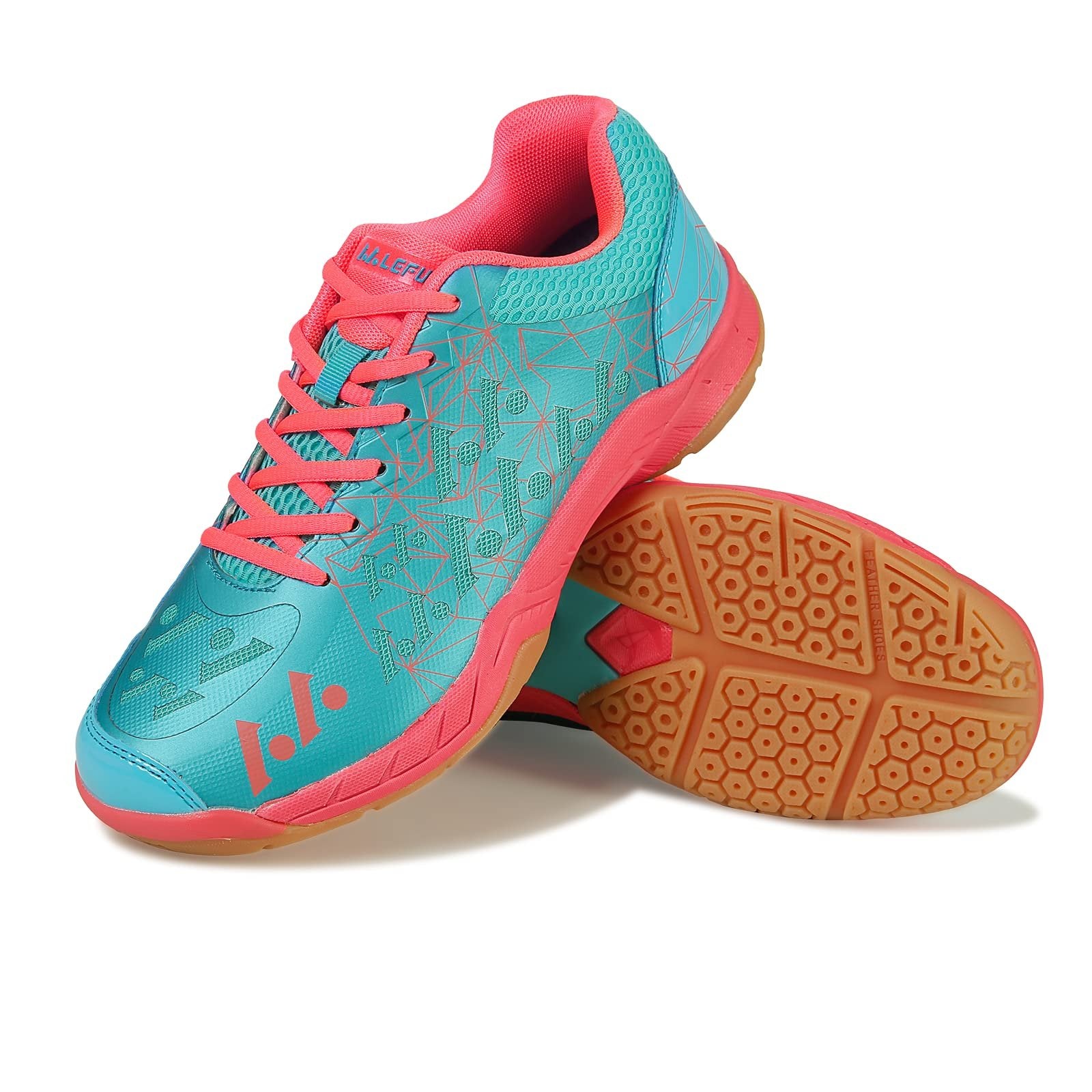 Condromly Women's Luff 06 Lightweight Cushioning Pickleball Court Shoes (06 Pink, 8)