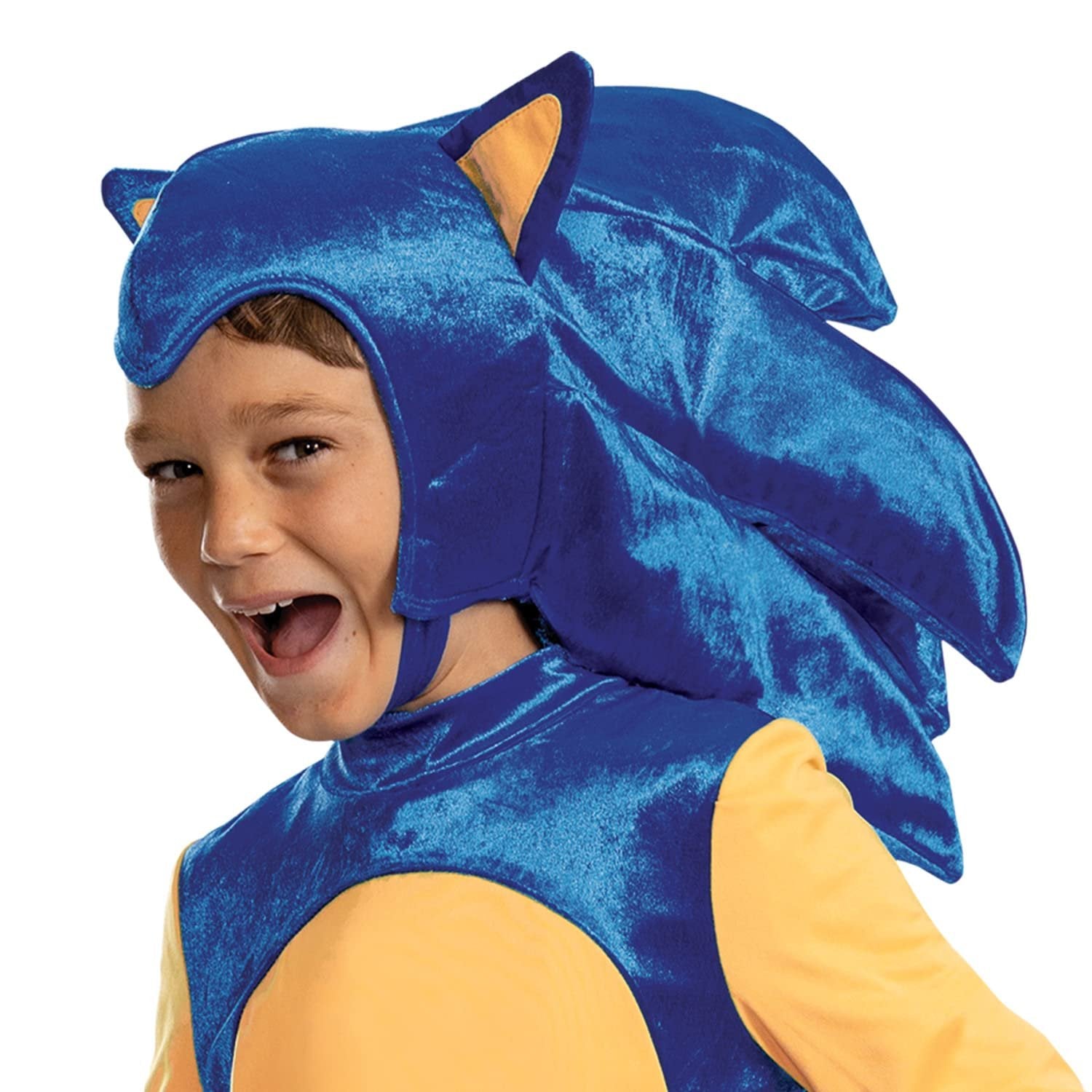 Disguise Deluxe Sonic Costume for Kids, Official Sonic Prime Costume and Headpiece, Size (10-12)